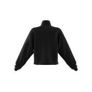 Sweatshirt för kvinnor adidas Originals Adicolor 3D Trefoil Fleece Half-Zip
