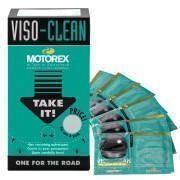 Förpackning med 12 dospåsar med 6 rengöringsservetter Motorex Viso Clean