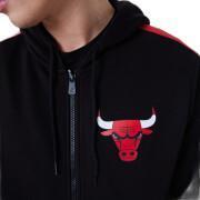 Sweatshirt med huva Chicago Bulls NBA FZ Panel Detail