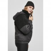 Fleece för kvinnor Urban Classics sherpa mix pull over-grandes tailles
